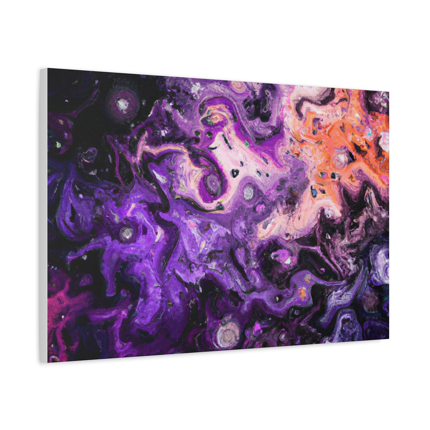 Canvas Art - Abstract - Fluid Acrylic - "Aqua Malleability"