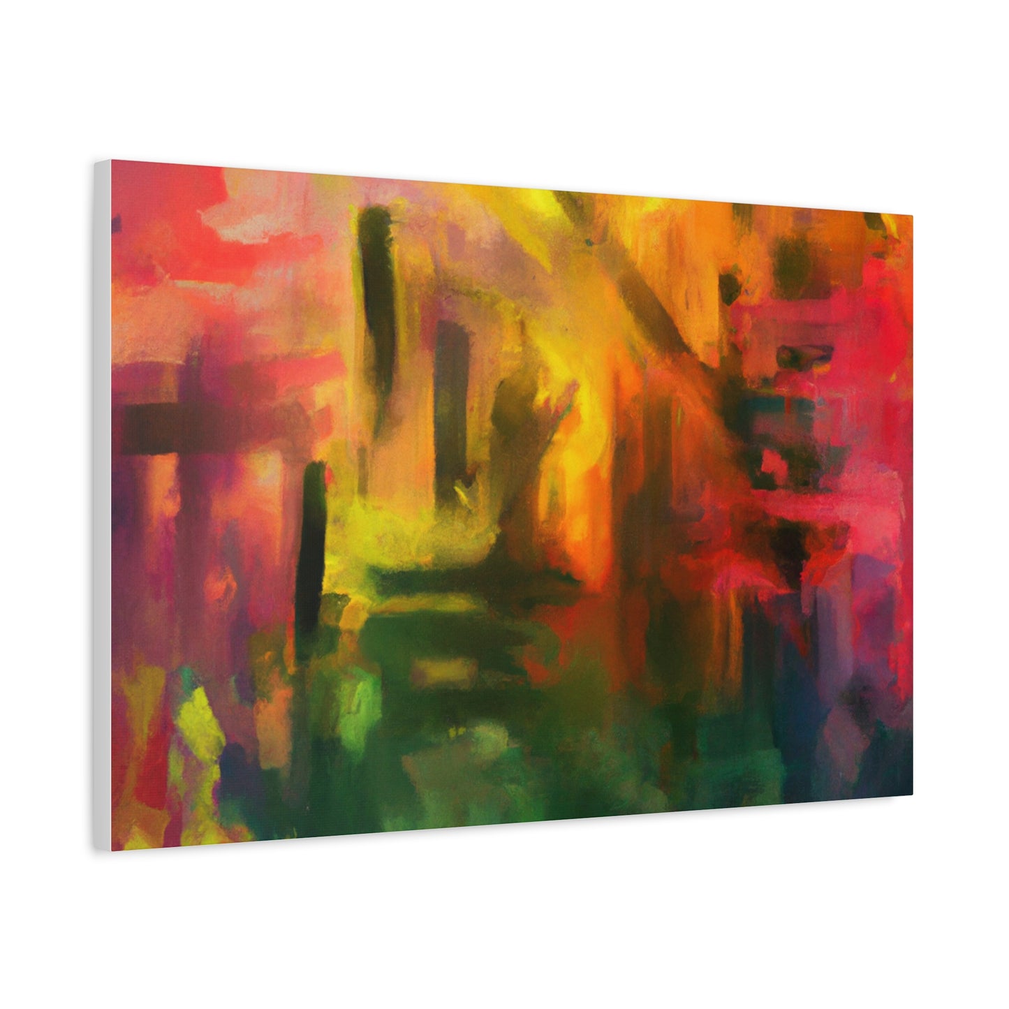 Canvas Art - Abstract - Painting - Post-impressionist - "Postostructuralism"