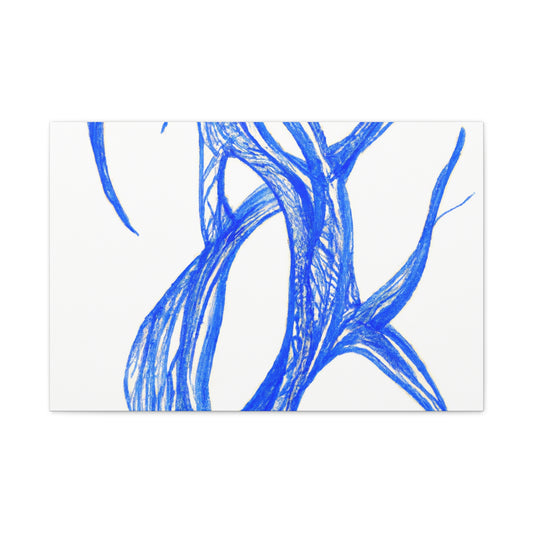 Abstract Painting Ballpoint Pen Style Decor Hanging Wall Painting Canvas Wall Art Print